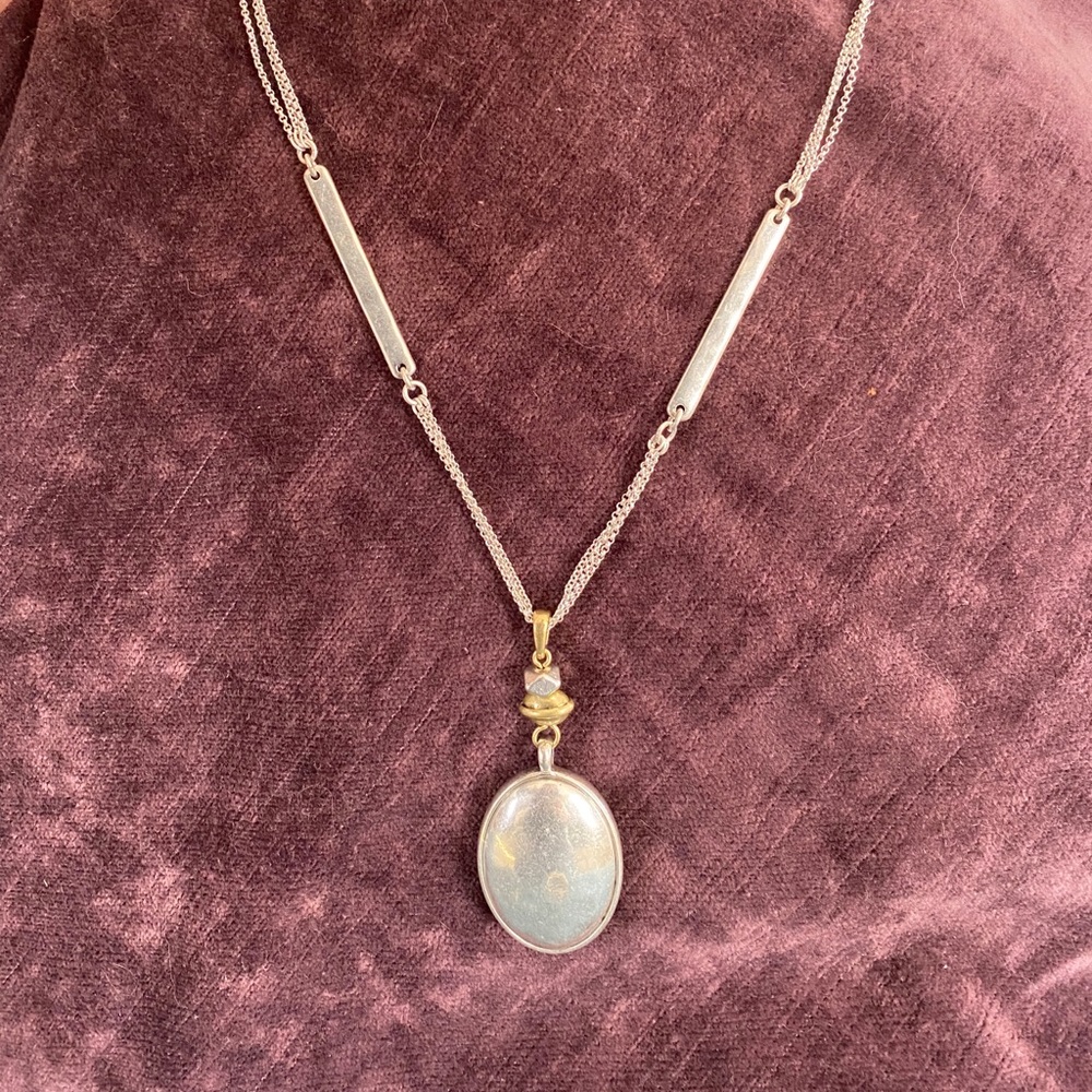 SALE! NWT LuckyBrand Silver/Gold Pendant Necklace